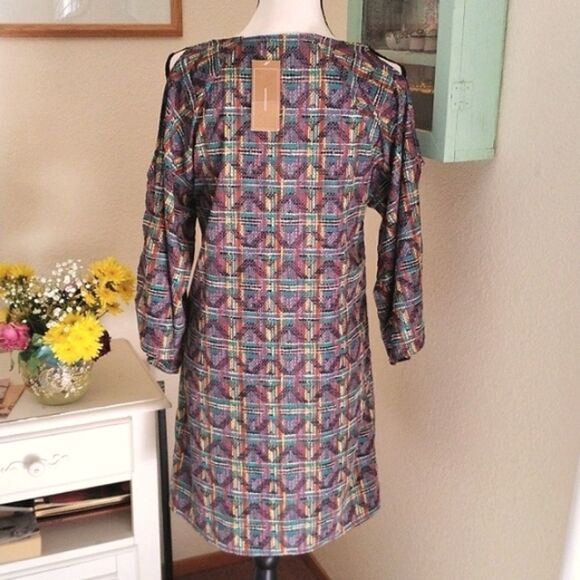 NWT Francesca's Blue Rain Embellished Shift Dress - Picture 8 of 15